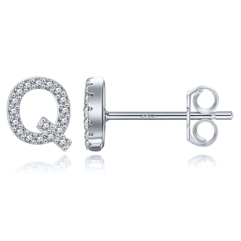 Boucles d'oreilles initiale - lettre