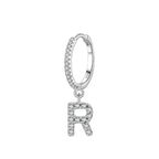 Boucles d'oreilles initiale - lettre