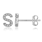 Boucles d'oreilles initiale - lettre