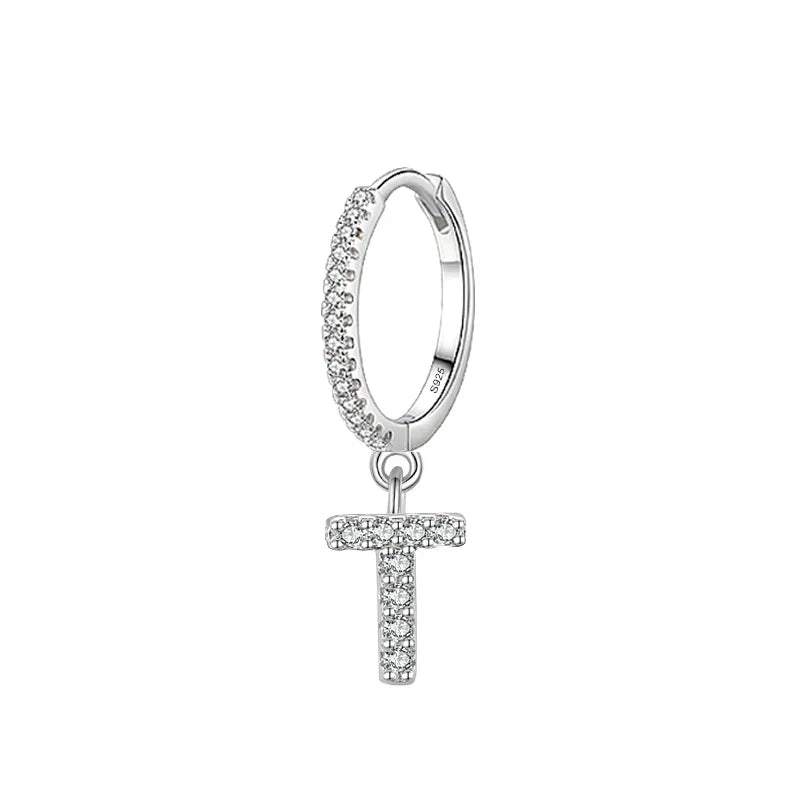 Boucles d'oreilles initiale - lettre