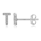 Boucles d'oreilles initiale - lettre