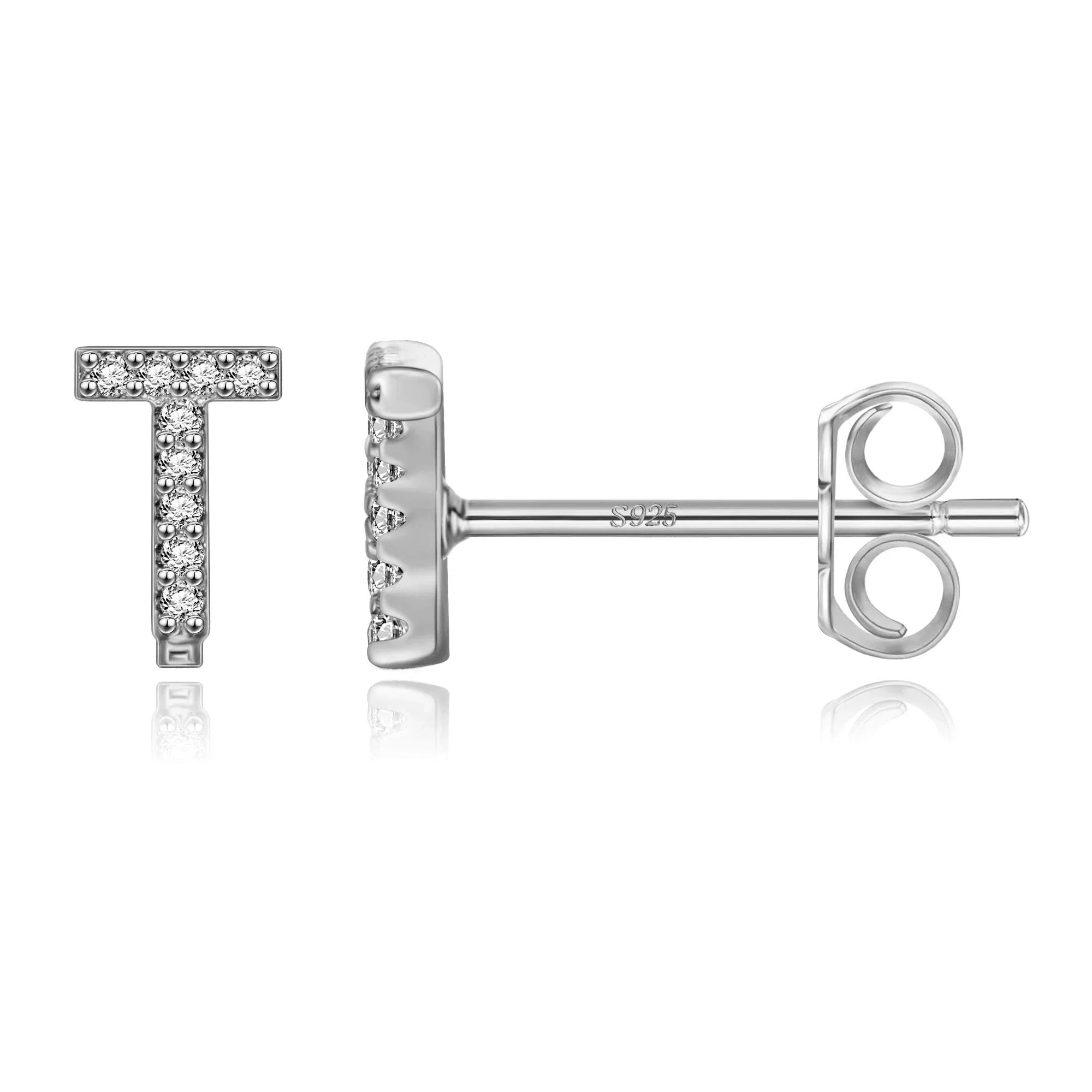 Boucles d'oreilles initiale - lettre
