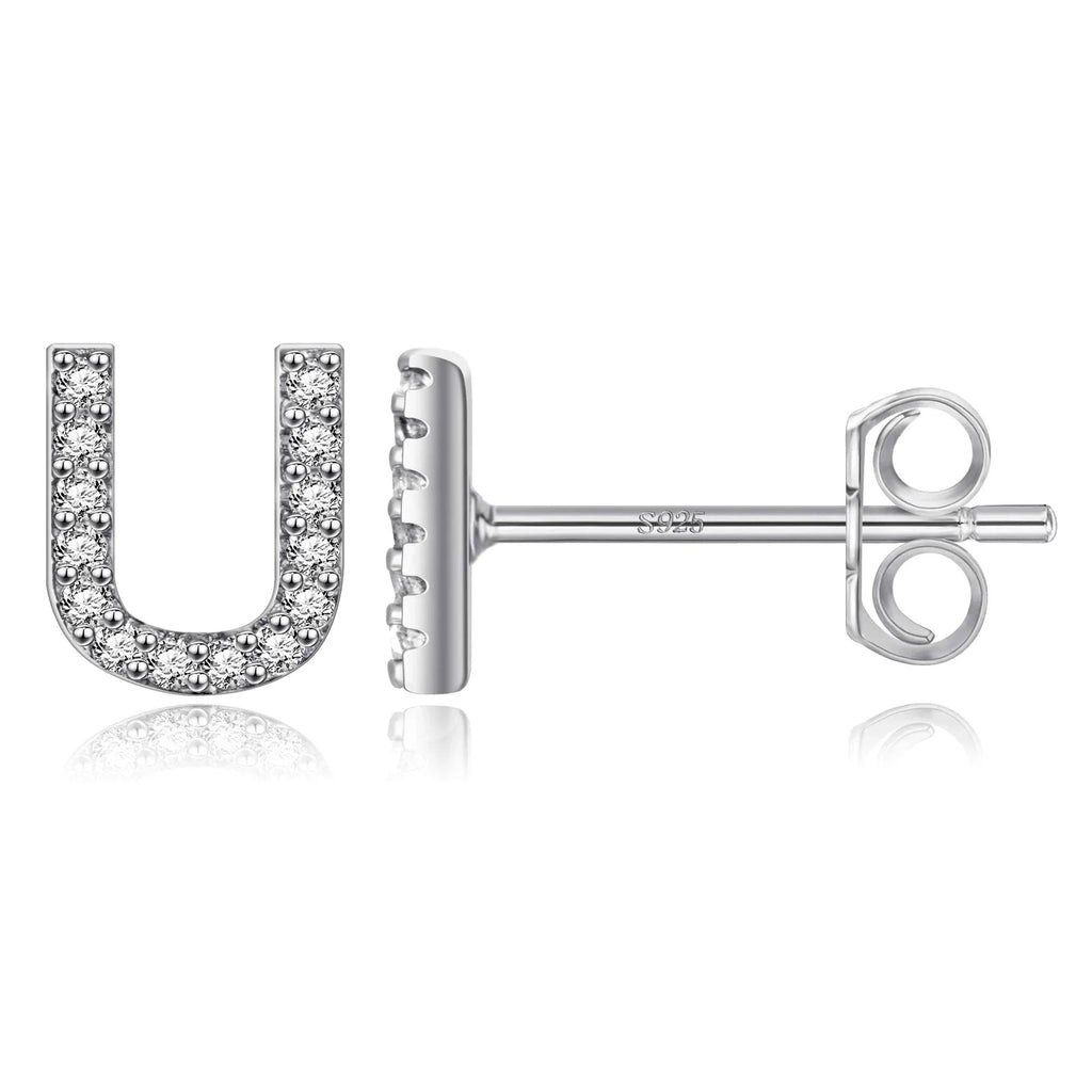 Boucles d'oreilles initiale - lettre