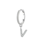 Boucles d'oreilles initiale - lettre