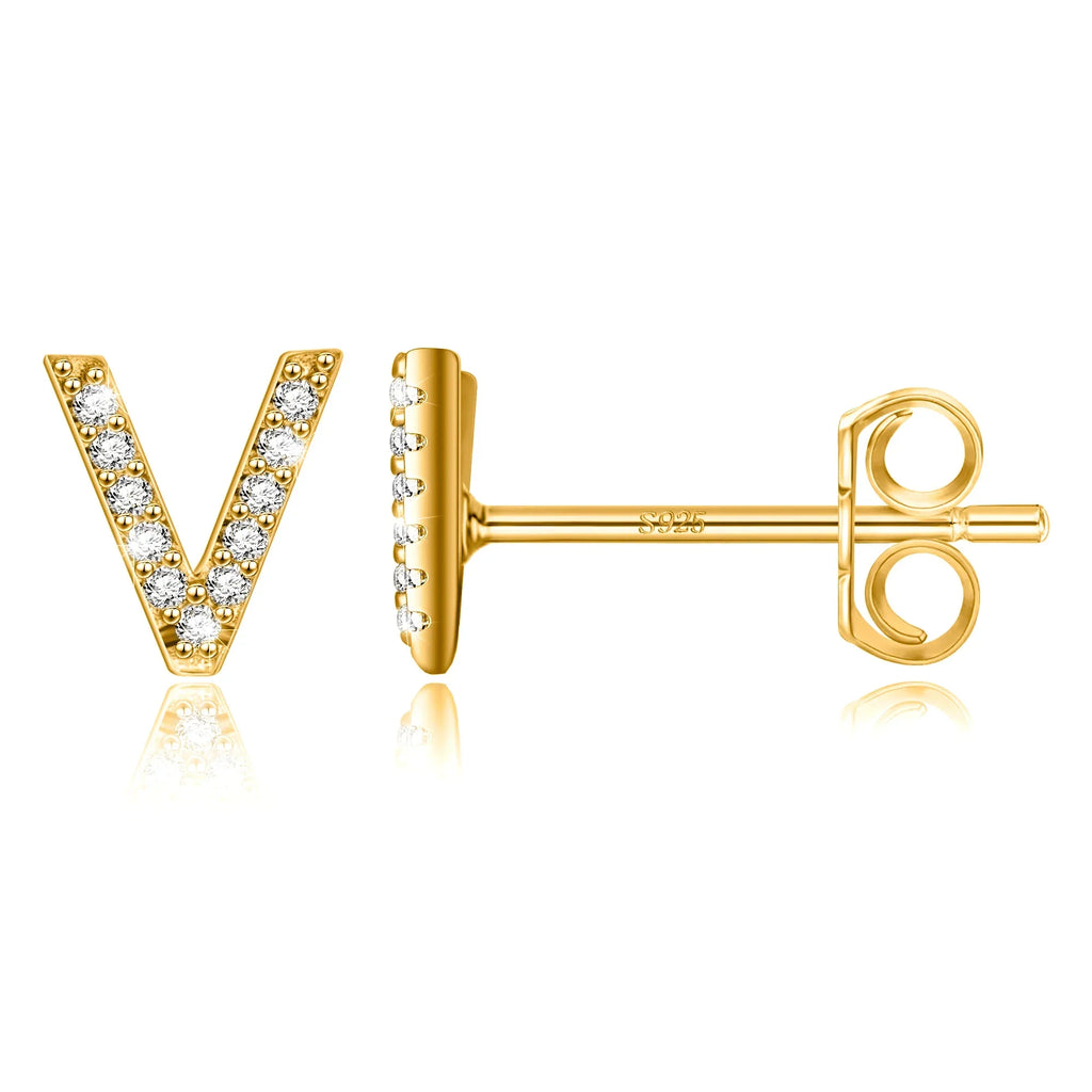 Boucles d'oreilles initiale - lettre