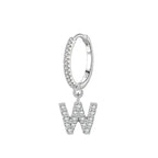 Boucles d'oreilles initiale - lettre