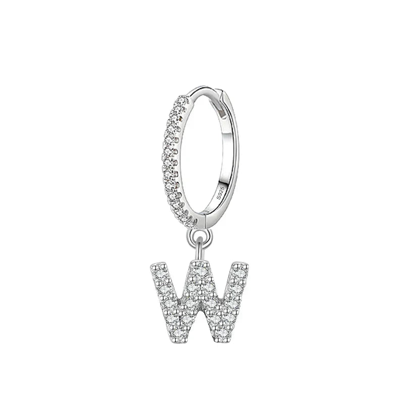 Boucles d'oreilles initiale - lettre