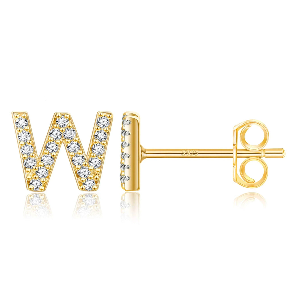 Boucles d'oreilles initiale - lettre