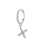 Boucles d'oreilles initiale - lettre
