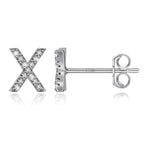 Boucles d'oreilles initiale - lettre