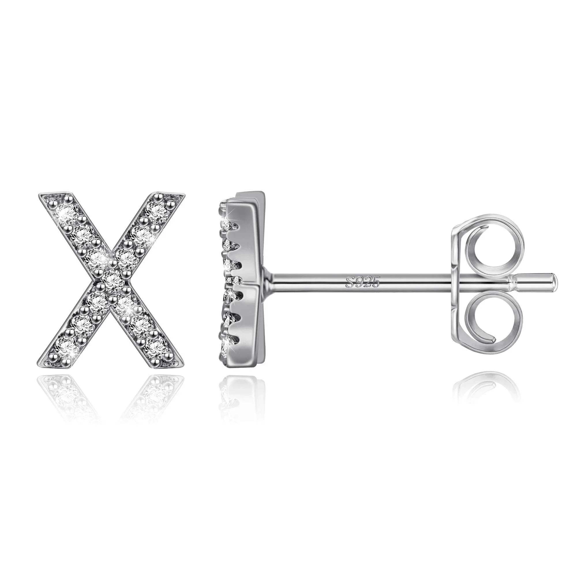 Boucles d'oreilles initiale - lettre