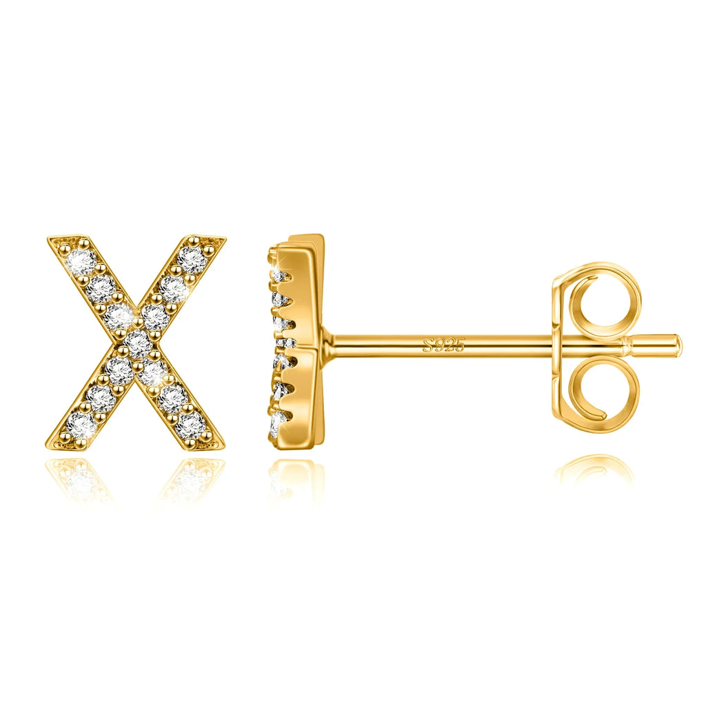 Boucles d'oreilles initiale - lettre