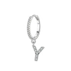 Boucles d'oreilles initiale - lettre