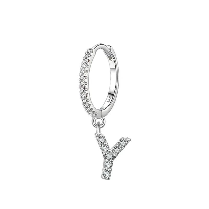 Boucles d'oreilles initiale - lettre