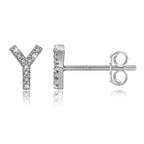 Boucles d'oreilles initiale - lettre