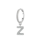 Boucles d'oreilles initiale - lettre