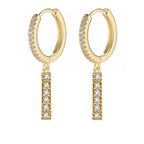 Boucles d'oreilles initiale pour femme - lettre