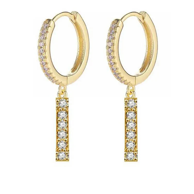 Boucles d'oreilles initiale pour femme - lettre