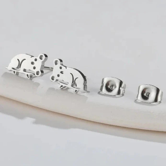 Pendientes de Koala Adorable Plata