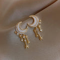 Pendientes Luna y Estrellas Oro & Diamantes