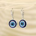 Pendientes Ojo Malo Azul Redondos