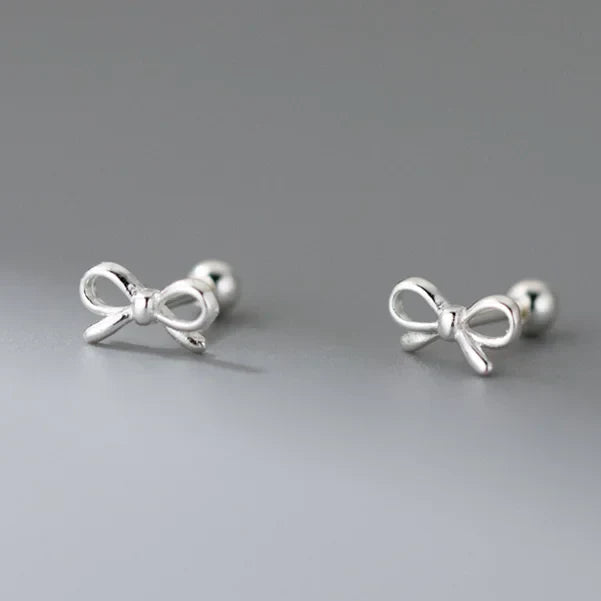 Boucles d'oreilles minimalistes noeud papillon