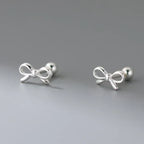 Boucles d'oreilles minimalistes noeud papillon