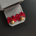 Pendientes de Lazo Campanilla de Navidad