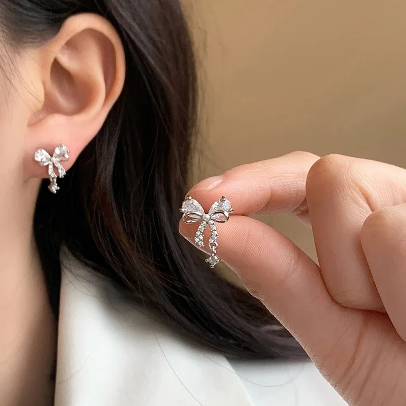 Boucles d'oreilles noeud papillon femme