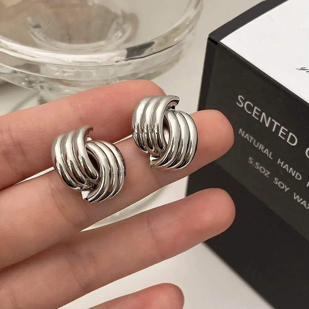 Boucles d'oreilles noeud pour femme