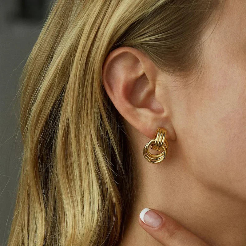 Boucles d'oreilles noeud pour femme