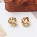 Boucles d'oreilles noeud torsadé