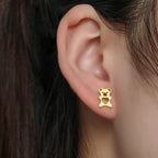 Pendientes de Osito Lindos Oro