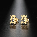 Pendientes de Osito Lindos Oro