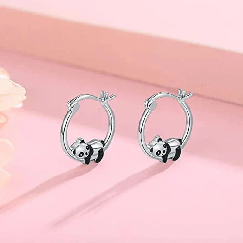 Pendientes Panda Acostado