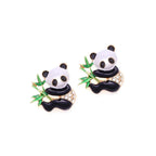 Pendientes Panda Bambú