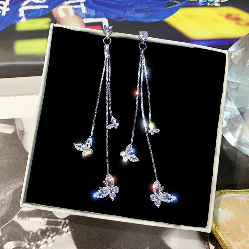 Pendientes de Mariposa para Mujer en plata
