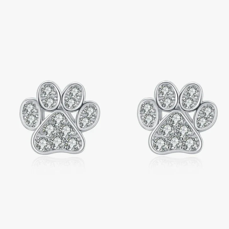 Pendientes Patte Zircon Plata