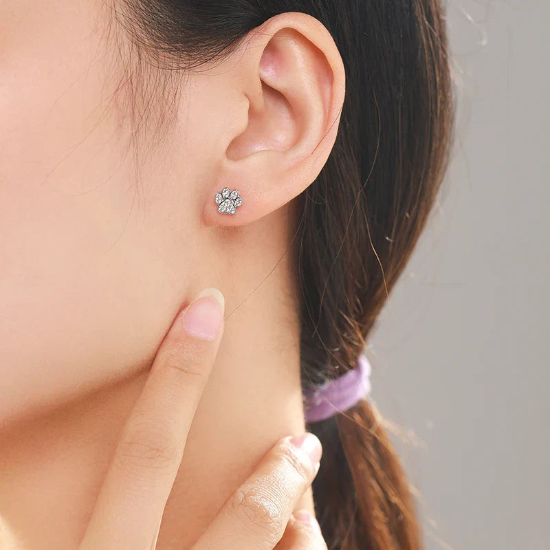 Pendientes Patte Zircon Plata