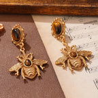 Boucles d'oreilles pendantes abeille