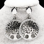 Pendientes Colgantes Árbol de la Vida Plata