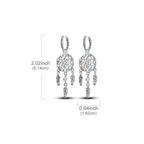 Pendientes Colgantes Atrapasueños con Circonita