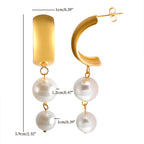 Pendientes Colgantes con Perlas