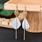 Pendientes Colgantes Bohemios Pluma 5