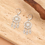 Pendientes Colgantes Atrapasueños plata