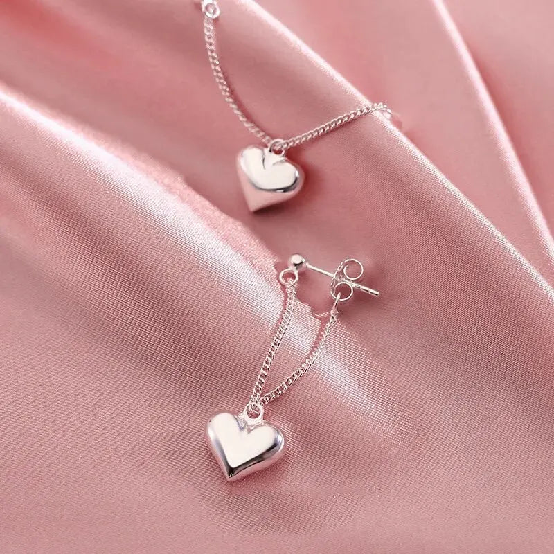 Pendientes Colgantes de Corazón
