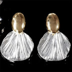 Pendientes Colgantes de Concha en Forma de Vieiras