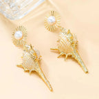 Pendientes Colgantes de Concha Caracola