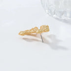 Pendientes Colgantes de Coral Dorado o Plateado oro