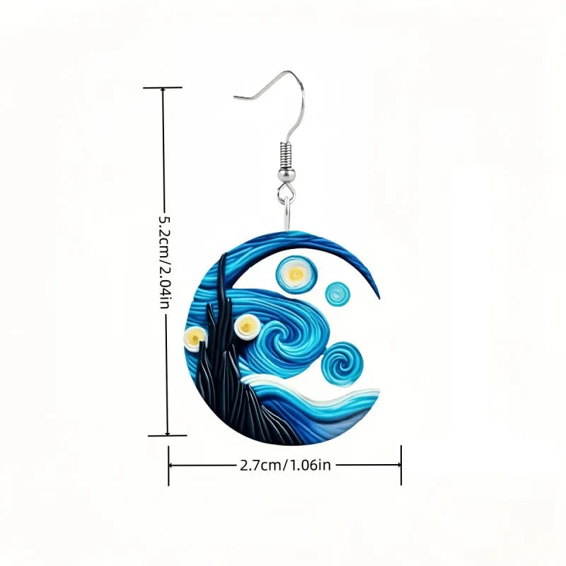 Pendientes Colgantes Media Luna
